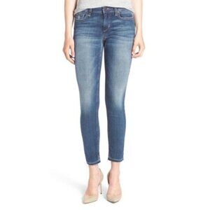 Joe's Jeans Skinny Jeans Icon Ankle Sonoe Denim dark wash raw hem mid rise